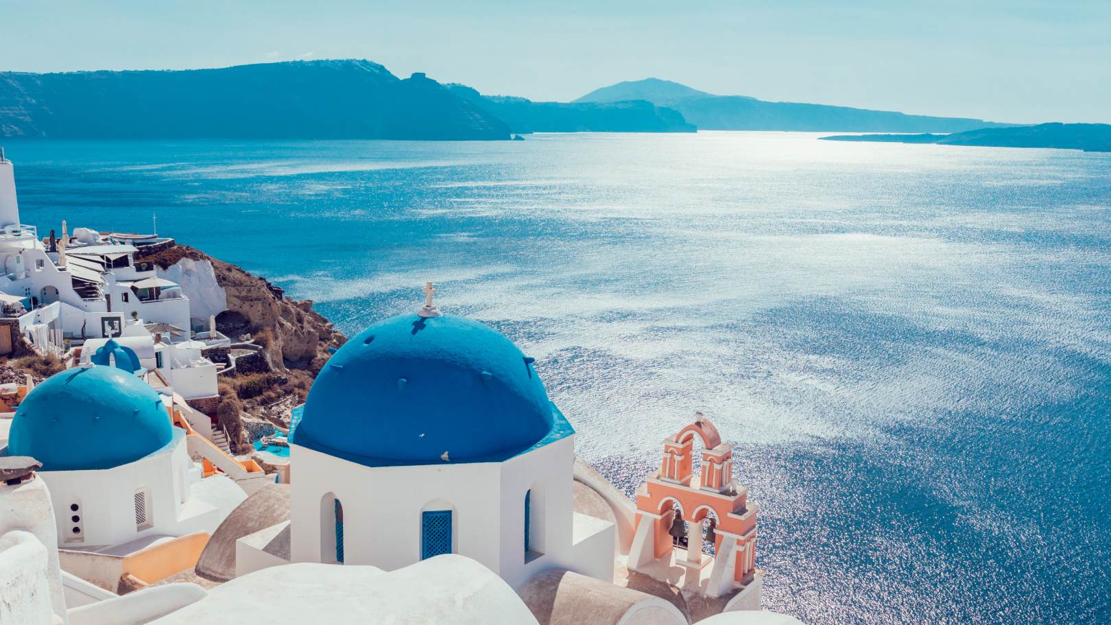 SANTORINI BLUE DOMES & SEA