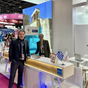 corporate event, welcoming visitors to the Cosmorama DMC stand